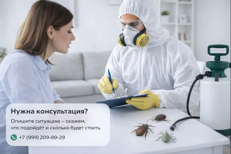 Консультация по дезинсекции в Санкт-Петербурге — подбор метода обработки от насекомых